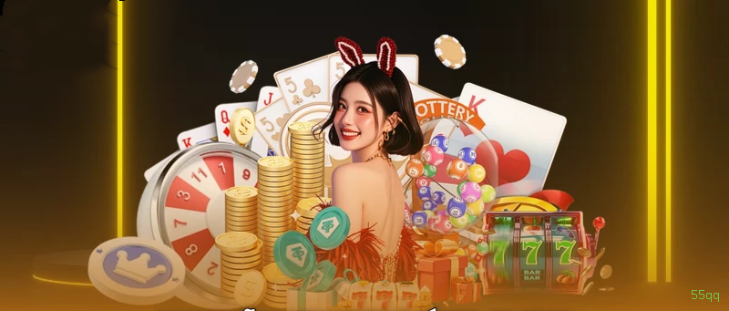 Imagem promocional da experiência de game da 55qq